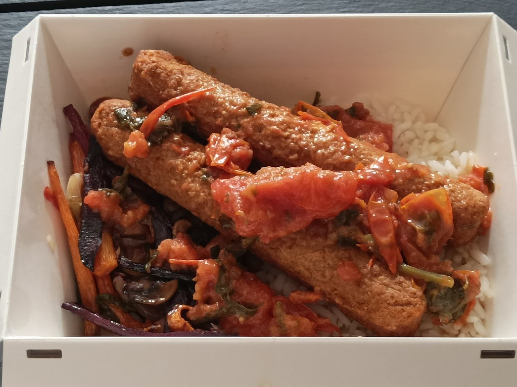 Saucisse végétarienne façon rougail