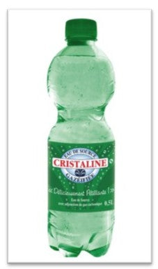 Eau minérale gazeuse Cristaline 50cl